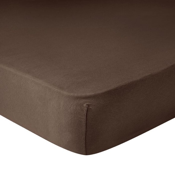 Fixleintuch für extra hohe Matratzen und Wasserbetten, braun, 120x200?220 cm