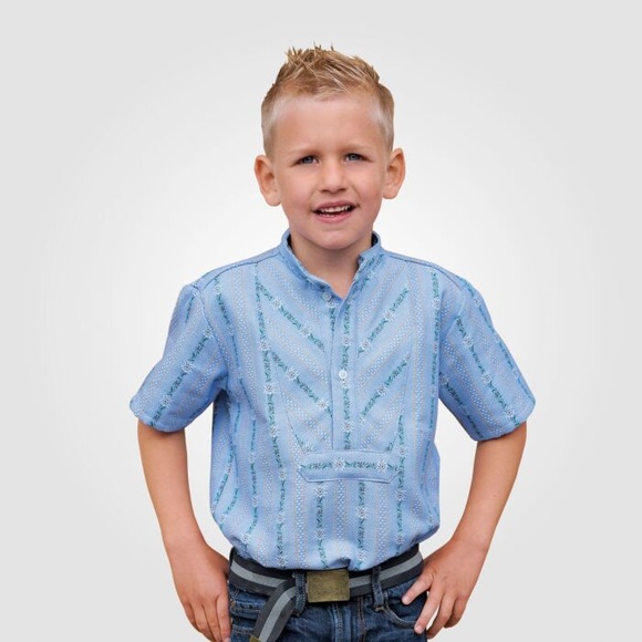 Edelweisshemd für Kinder, hellblau, 152