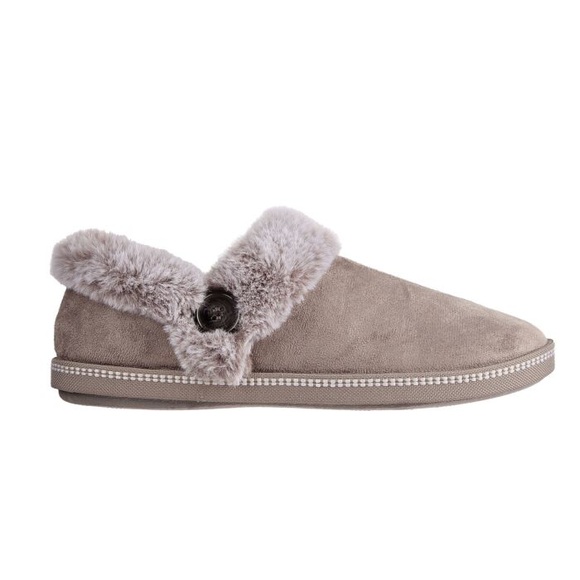 Skechers Pantoffel »COZY CAMPFIRE FRESH TOAST«, mit Fellimitat-Kragen