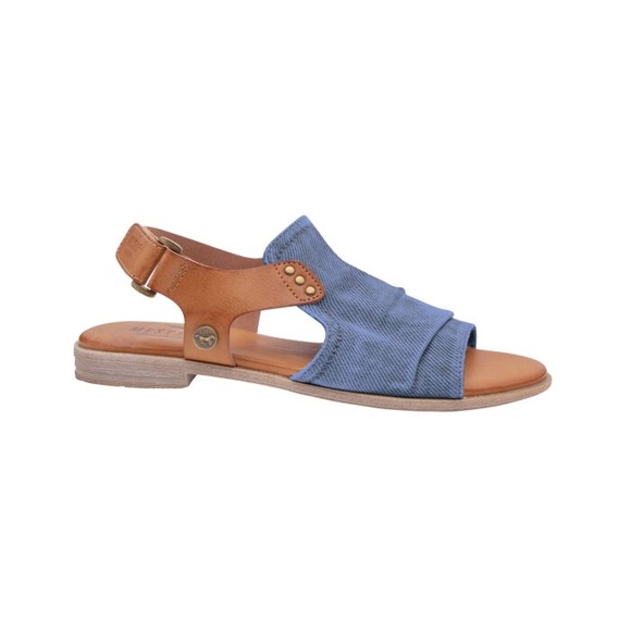 Sandale mit Klettverschluss Mustang Blau