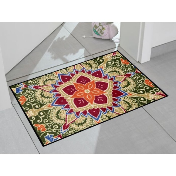 Fussmatte Flower mit Blumen
