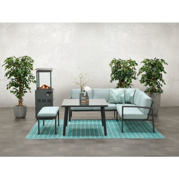 Lounge-Set Wellington 3-teilig mintgrau