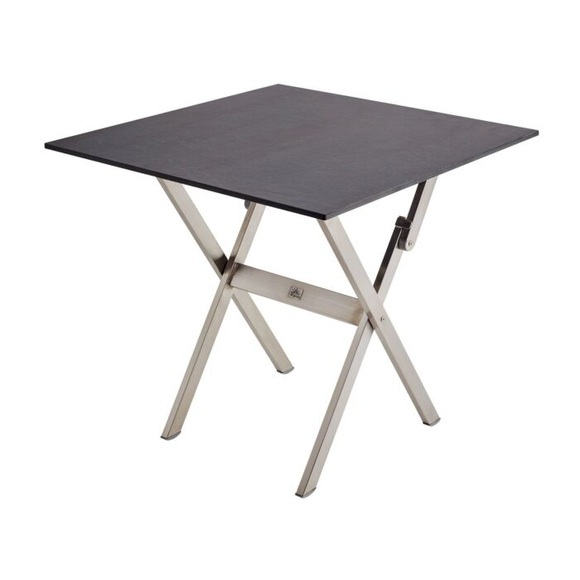 Balkon-Klapptisch Edelstahl 79 x 79 cm