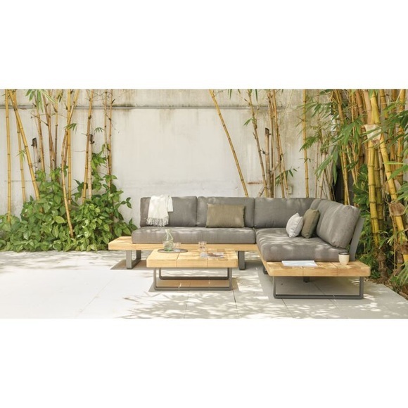 Gartenlounge Manhattan 3-teilig, mit Teakholz