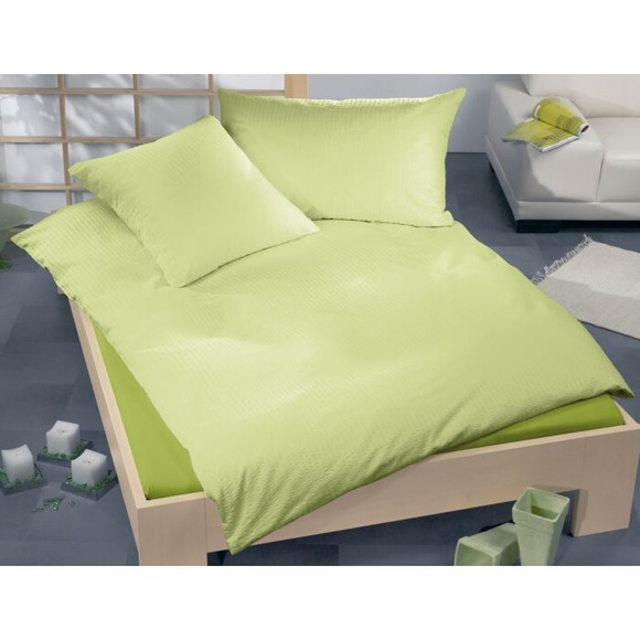 Bettwäsche Uni Satin-Seersucker