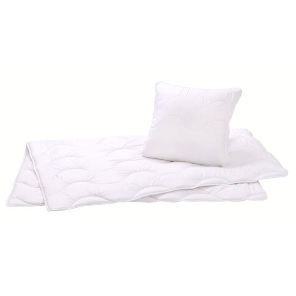 Bettinhalt Set Pfulmen & Duvet, weiss, 65x100 cm / 160x210 cm