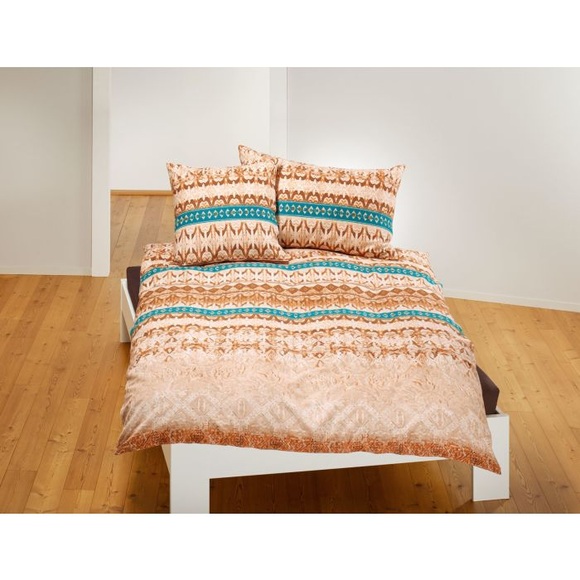 Bettwäsche mit Boho-Muster, beige, 65x100 cm