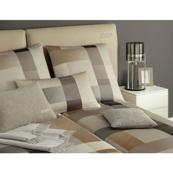 Joop! Satin Bettwäsche Woven, beige, 200x210 cm