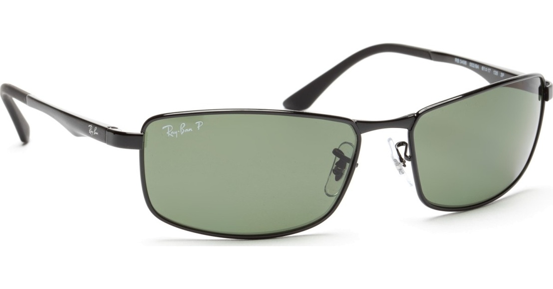 Ray-Ban RB3498 - 002-9A Pol. Black/Green 61-17