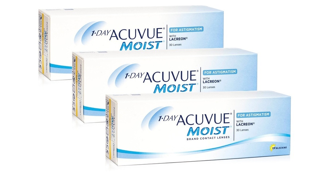 1-DAY Acuvue Moist for Astigmatism, 90er Pack