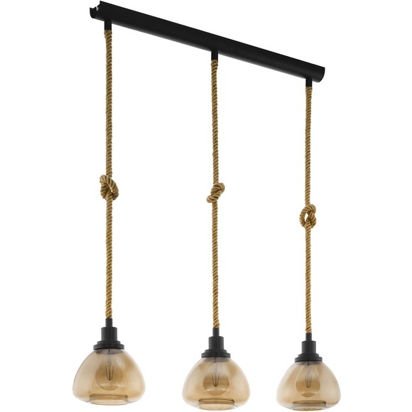 Pendellampe Rampside mit 3 Glasschirmen