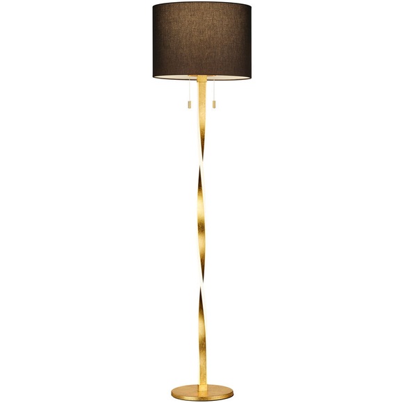 Mit zusätzlichen LEDs - edle Stehlampe Nandor