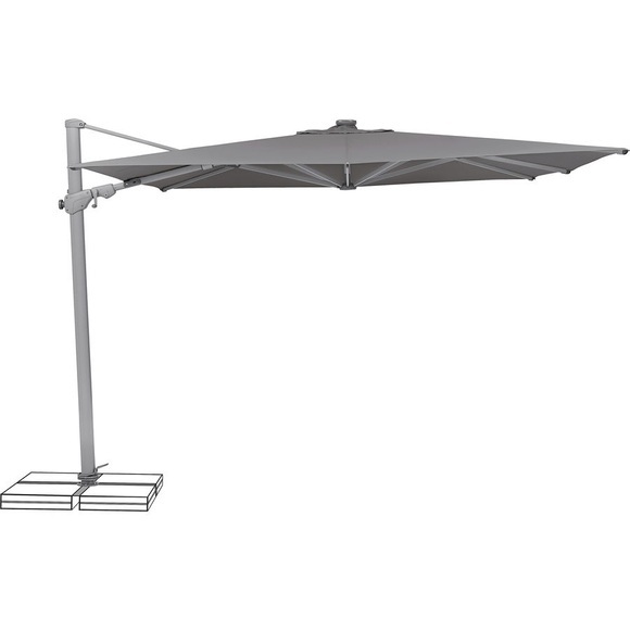 Suncomfort by Glatz VARIOFLEX LED 300x300 cm Freiarmschirm