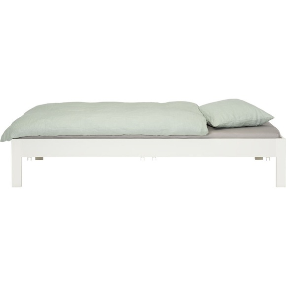 Bett Couch weiß, 90x200cm Huxie Manis-h