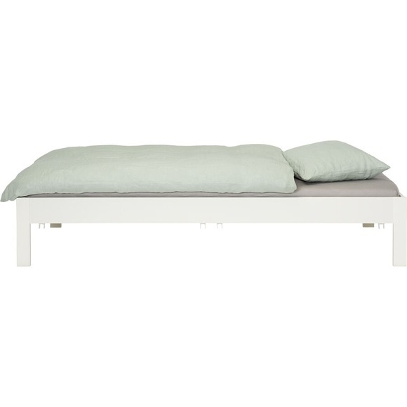 Bett Couch weiß, 90x200cm Huxie Manis-h