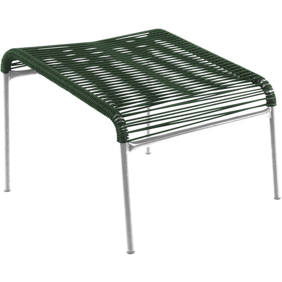 Schaffner - Gartenhocker SÄNTIS - Kunststoff - Tannengrün - 48/50/37 cm
