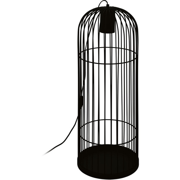 Eglo - Stehlampe Latchely, Korb Schwarz