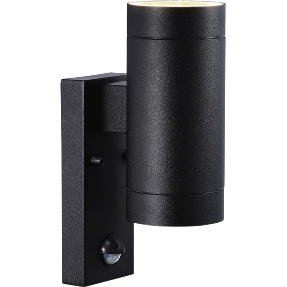 Außenwandlampe Tin Maxi Double Sensor, schwarz