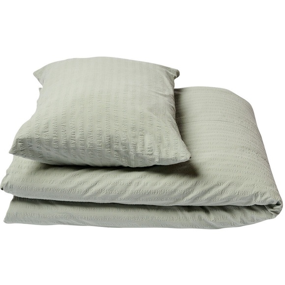 Journey Living - Duvetanzug KEMERI - blassgrün - Biobaumwolle - 160x210