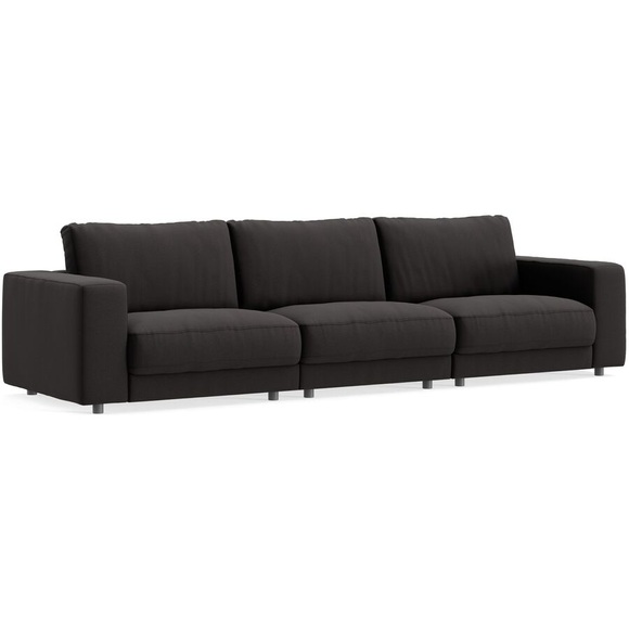 Sofa Ava Braun Stoff B 320 T 107 cm