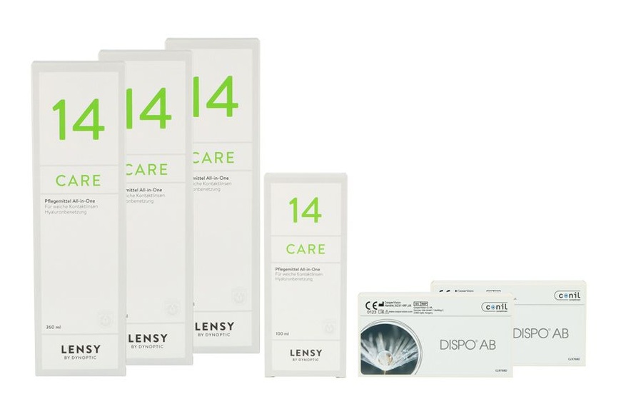 Dispo AB Kontaktlinsen von Conil & Lensy Care 14, Halbjahres-Sparpaket