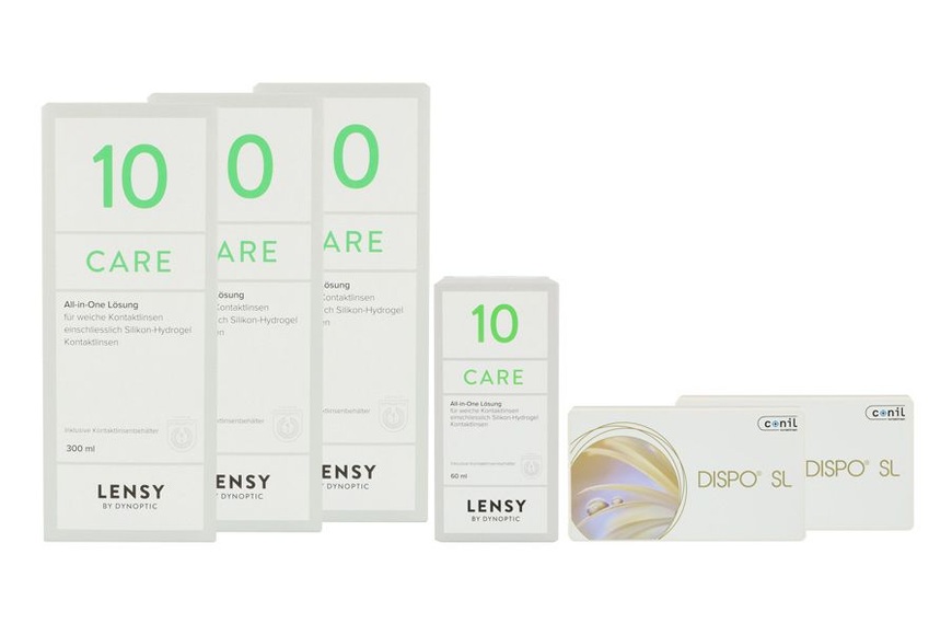Dispo SL Kontaktlinsen von Conil & Lensy Care 10 Halbjahres-Sparpaket