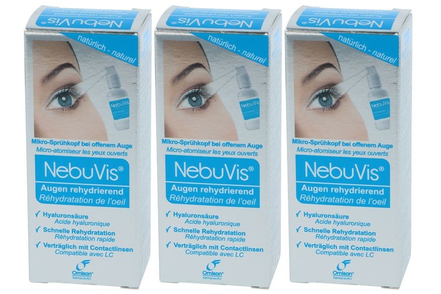 NebuVis Augenspray Augen rehydrierend 3 x 10ml
