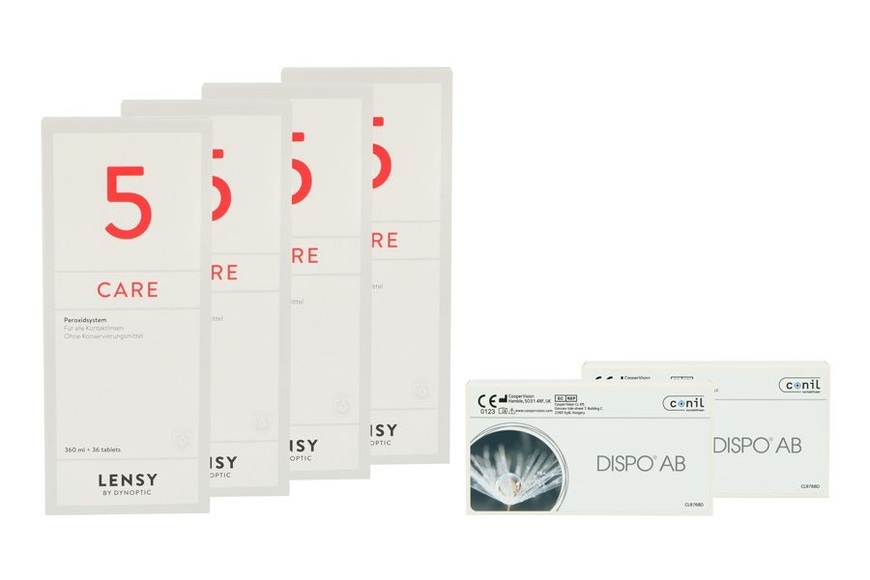 Dispo AB Kontaktlinsen von Conil + Lensy Care 5 - Halbjahres-Sparpaket