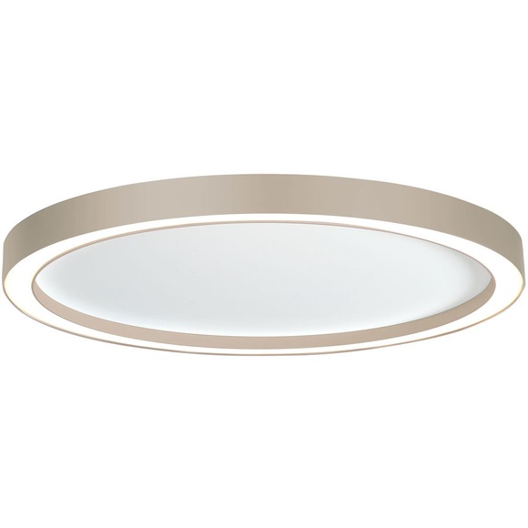 Bopp Aura LED-Deckenleuchte Ø 55cm weiß/taupe