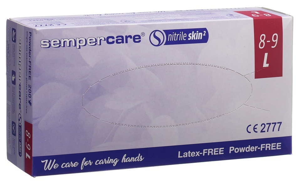 Sempercare Nitrile Skin Handschuhe L puderfrei unsteril (200 Stück)