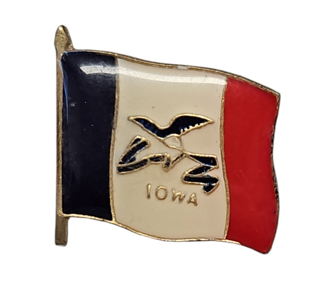 Abzeichen - Flagge Iowa