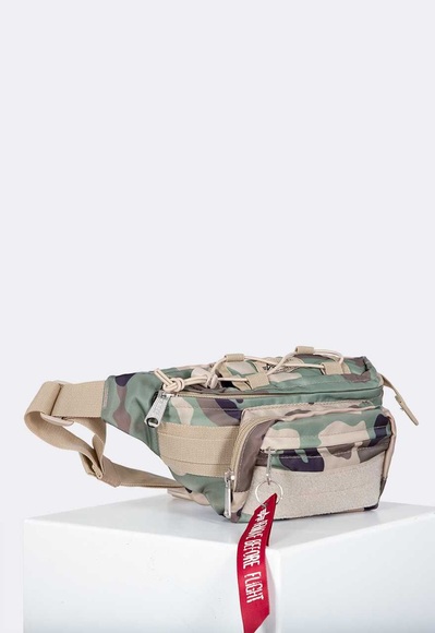 Alpha Industries - Tactical Waist Bag - woodland camo