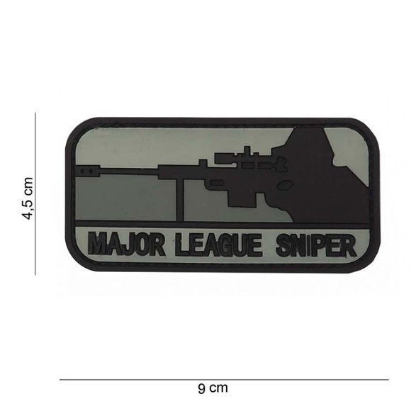 Klettabzeichen Major League Sniper - grau