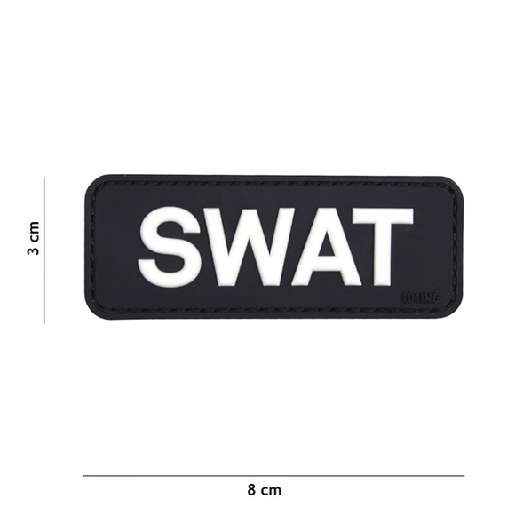 Klettabzeichen SWAT - schwarz