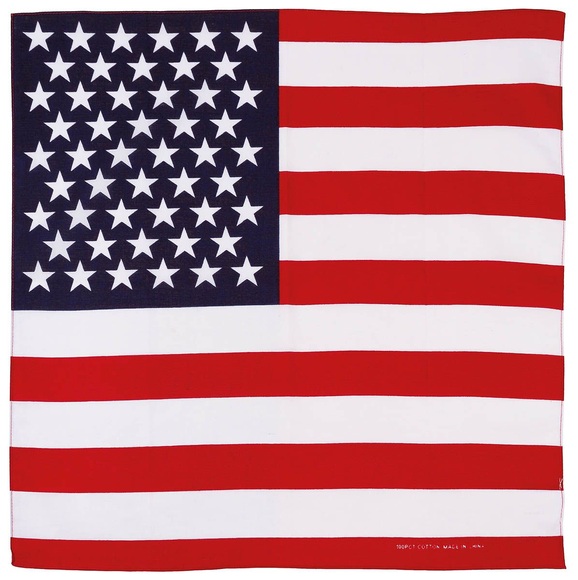 Bandana, USA Fahne, ca. 55 x 55 cm, Baumwolle