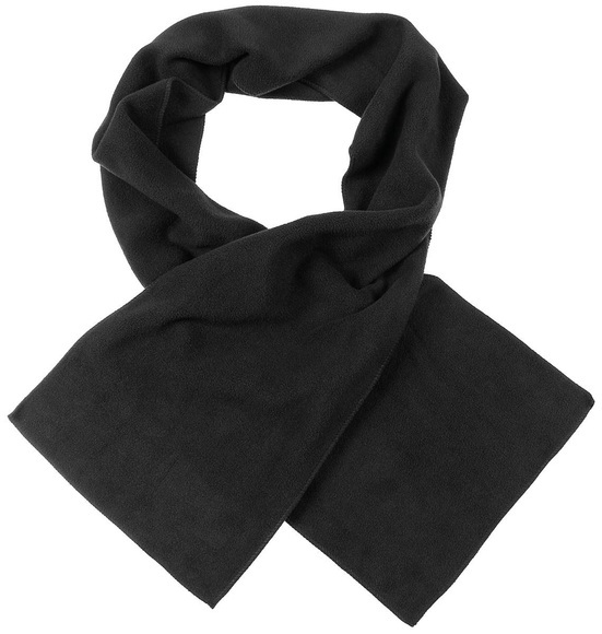 Fleece-Schal, schwarz, ca. 160 x 25 cm