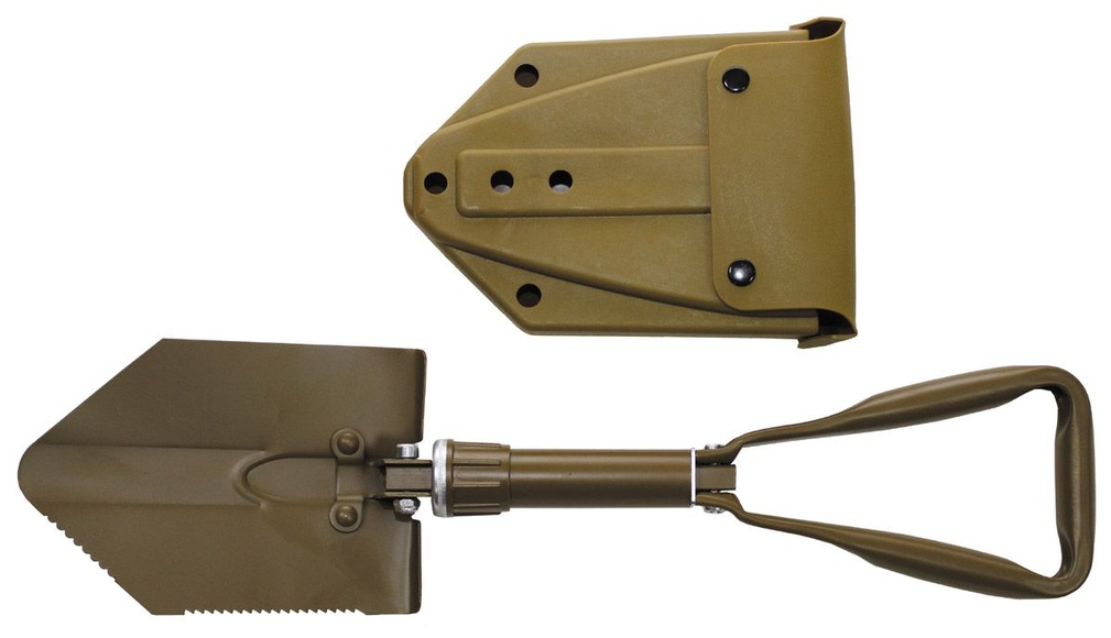 BW Klappspaten, 3-tlg., coyote tan