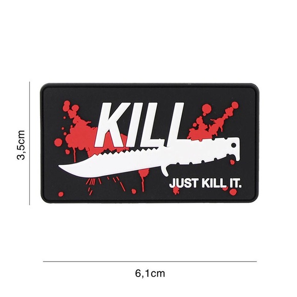 Klettabzeichen Just Kill It - rot
