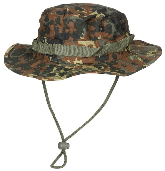 US GI Buschhut, mit Kinnband, GI Boonie, Rip Stop, flecktarn