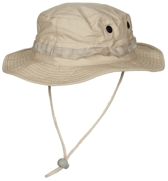US GI Buschhut, mit Kinnband, GI Boonie, Rip Stop, khaki