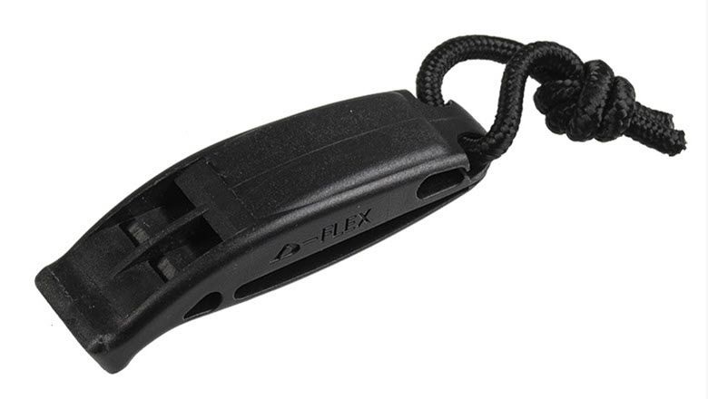 Signalpfeife Tactical Molle 2er-Pack - schwarz