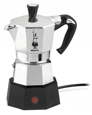 Bialetti Moka Elettrika Filtersystem silber