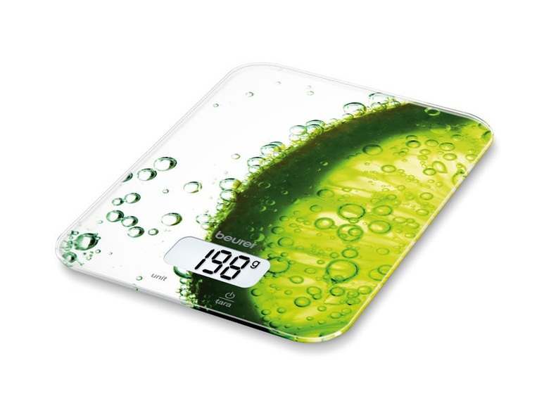 Beurer KS 19 Fresh - Elektronische Küchenwaage (Grün/Weiss)