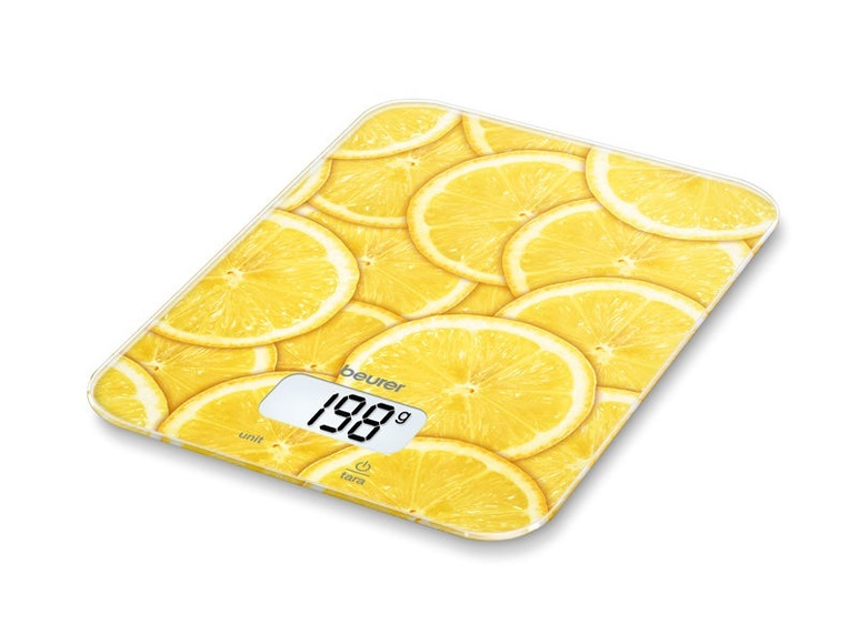 Beurer KS 19 Lemon - Elektronische Küchenwaage (Gelb)