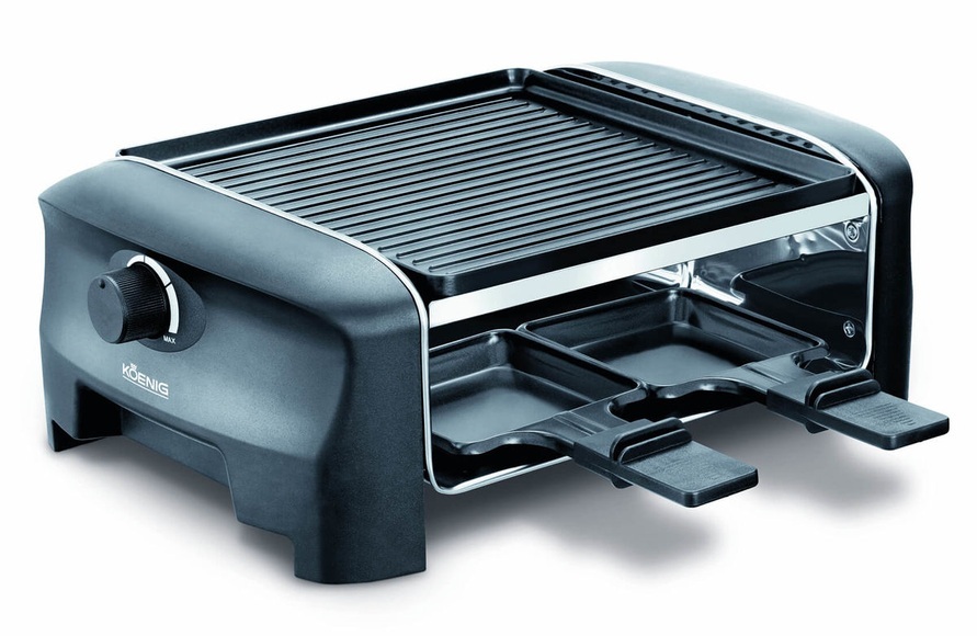 Koenig Gourmet Grill 4 - Raclette (Schwarz)