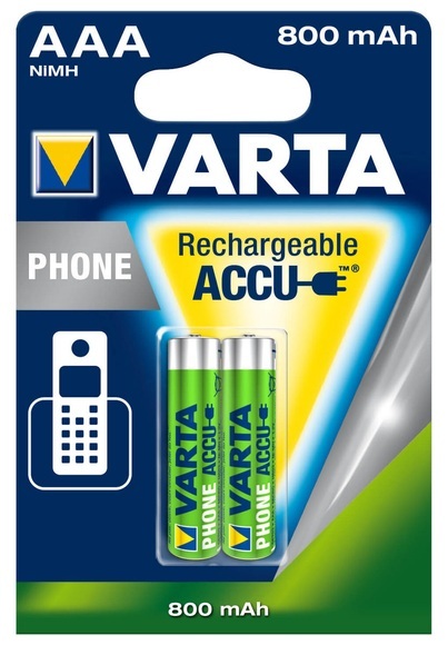 RECHARGE Phone NiMH Micro (AAA) Akku mit 800mAh - 2 Stück