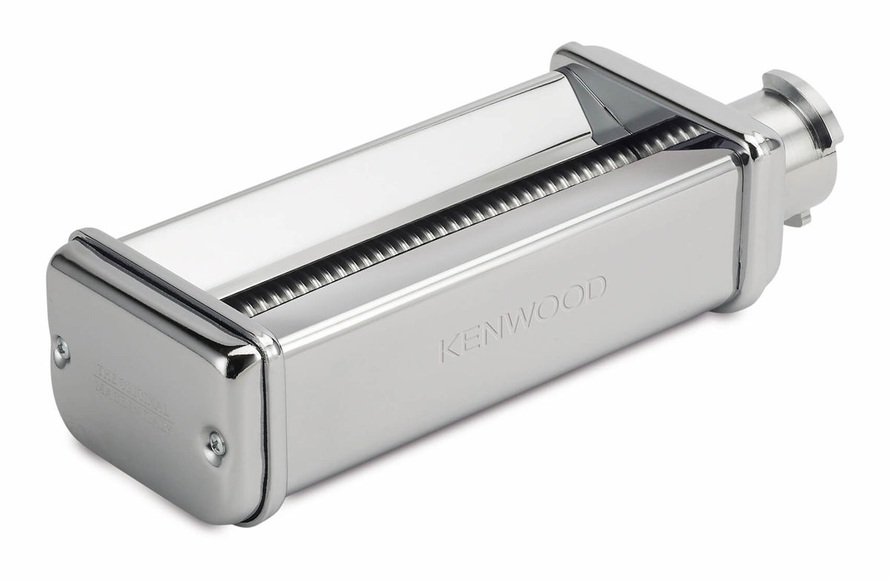 Kenwood Kax982Me + Kat001Me - Tagliolini Schneideinsatz + Adapter für Niedertourenanschluss (Silber)