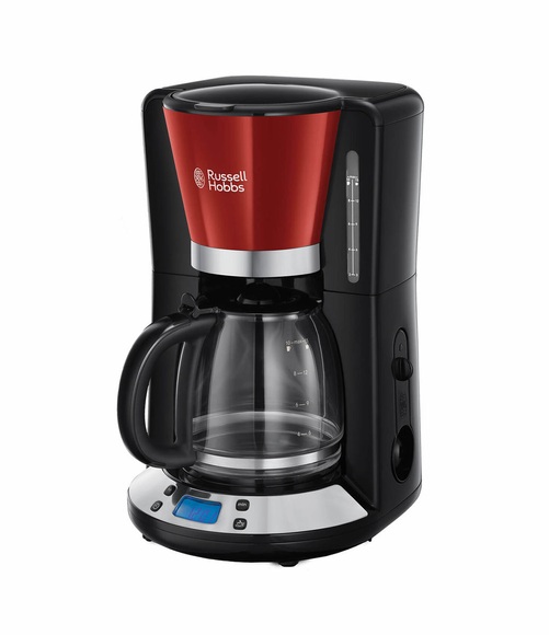 Russell Hobbs 24031-56 Colours Plus+ Classic Cream - Kaffeemaschine (Rot/Schwarz)