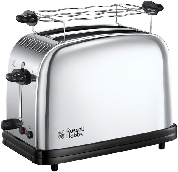 Russell Hobbs Chester - Toaster (Edelstahl/Schwarz)