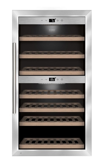 Caso WineComfort 660 SMART Weinschrank schwarz/silber